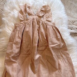 Crewcuts Shimmering Gold Formal Kids Dress